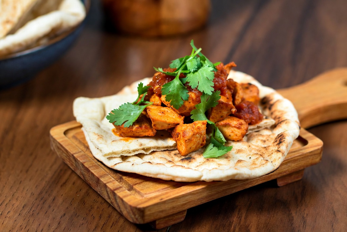 Chicken tikka taco
